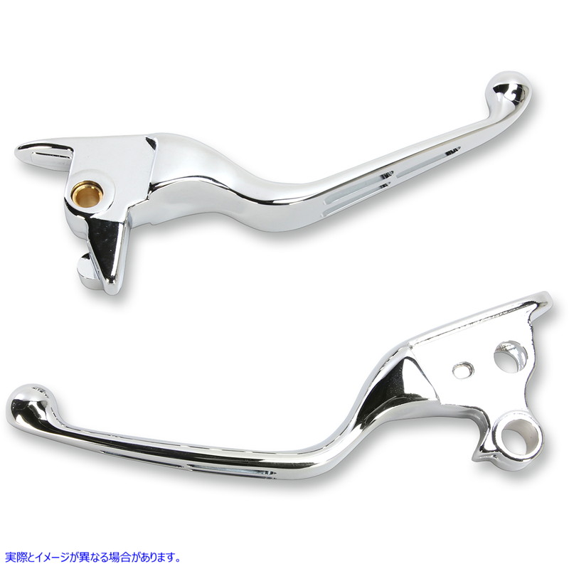 取寄せ スロット付きワイドブレードレバーセット ドラッグスペシャリティーズ Levers - Slotted - Chrome 0610-1684 06101684