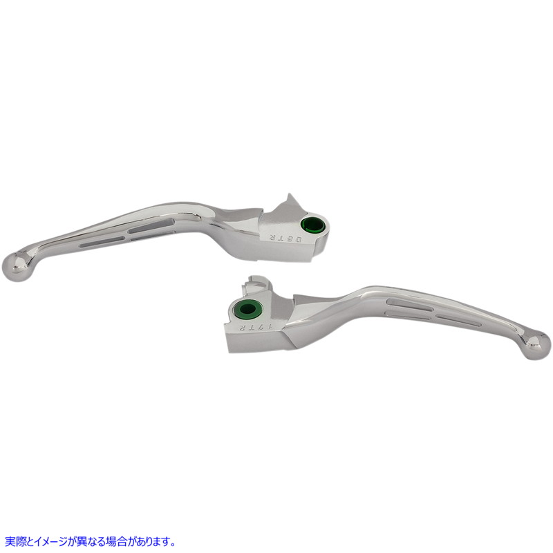 取寄せ スロット付きワイドブレードレバーセット ドラッグスペシャリティーズ Levers - Slotted - Chrome 0610-1980 06101980