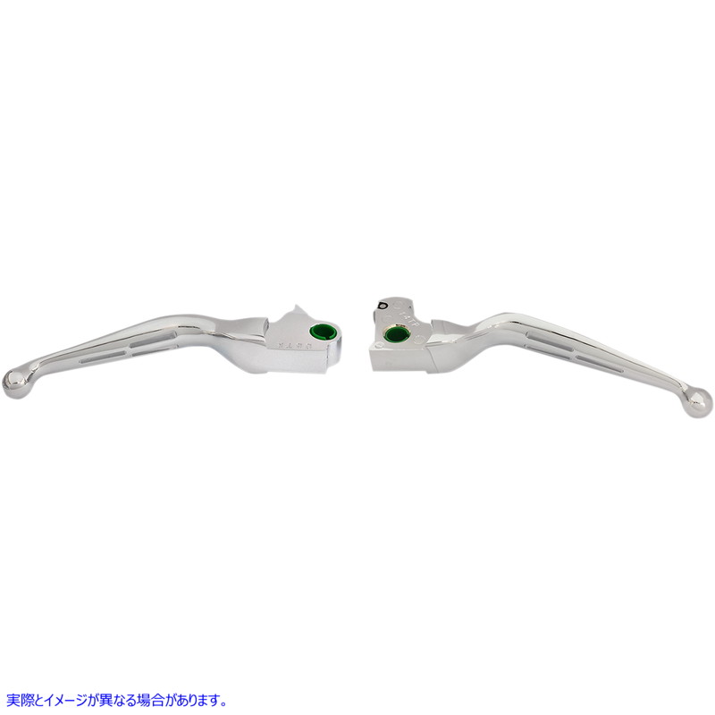 取寄せ スロット付きワイドブレードレバーセット ドラッグスペシャリティーズ Levers - Slotted - Chrome 0610-1984 06101984