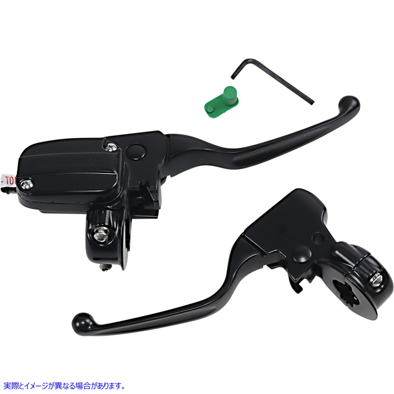 取寄せ ハンドルバーコントロールキット - 機械/油圧 ドラッグスペシャリティーズ Handlebar Controls - 15 mm Master Cylinder - '08 - '13 FLT - Black 0610-2146 06102146