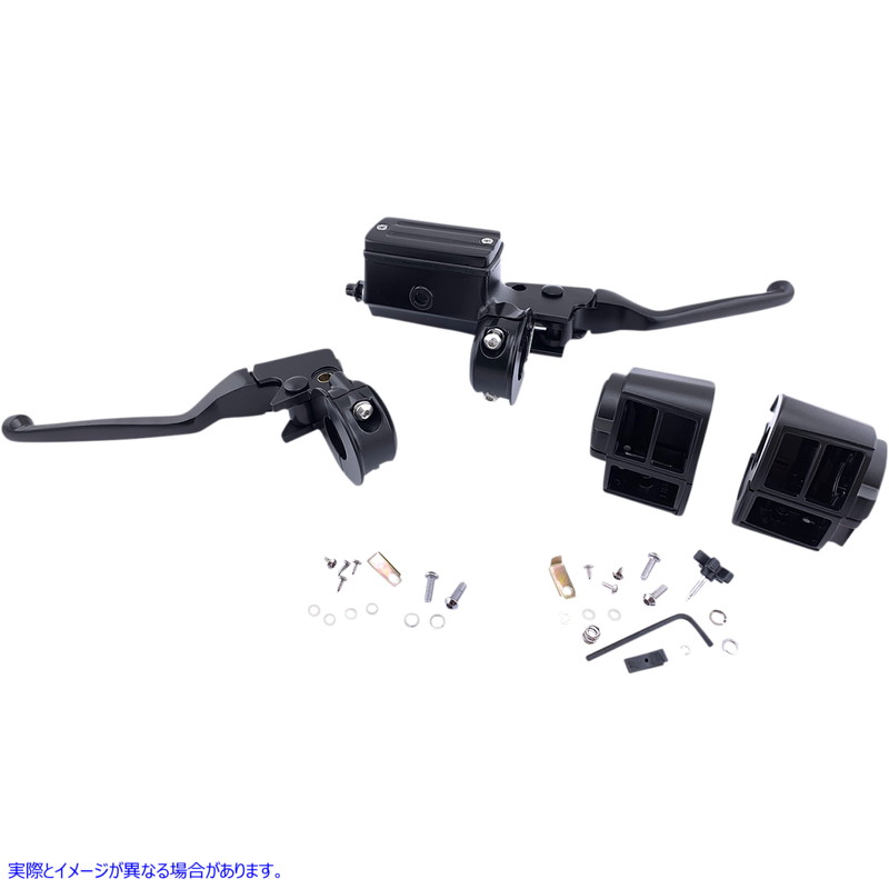 取寄せ ハンドルバーコントロールキット - 機械/油圧 ドラッグスペシャリティーズ Handlebar Controls - 5/8 Master Cylinder - Black 0610-2147 06102147