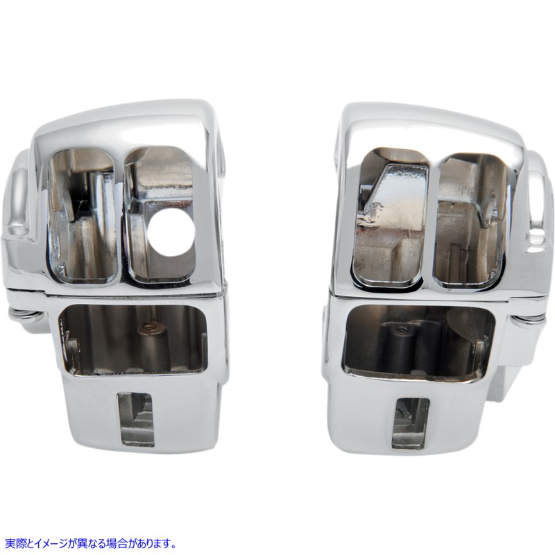 取寄せ ハンドルバースイッチハウジングキット ドラッグスペシャリティーズ Switch Housing - Radio - Chrome 0616-0090 06160090
