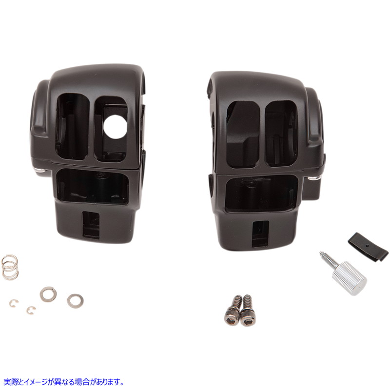 取寄せ ハンドルバースイッチハウジングキット ドラッグスペシャリティーズ Switch Housing - Radio - Matte Black 0616-0358 06160358