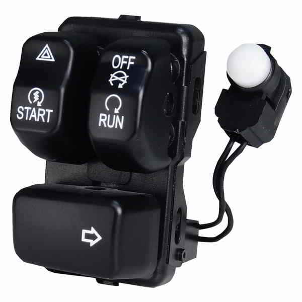 取寄せ Canバスハンドルバーコントロールモジュール ドラッグスペシャリティーズ Control Module - Right - Black 0616-0385 06160385