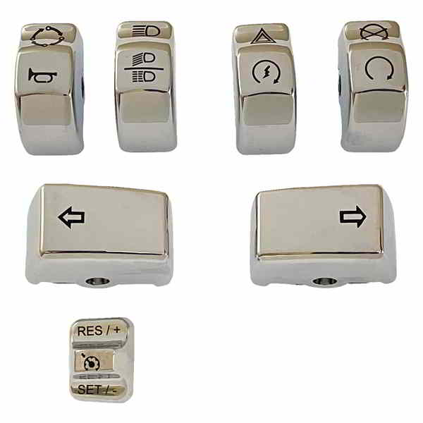 取寄せ スイッチキャップキット ドラッグスペシャリティーズ Switch Caps - Chrome 06160395