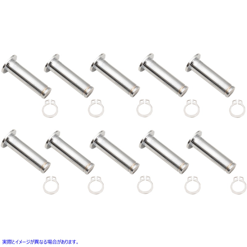 取寄せ ピボットピン/クリップキット ドラッグスペシャリティーズ Pivot Pins - Lever - 10 Pack - Chrome 0617-0199 06170199