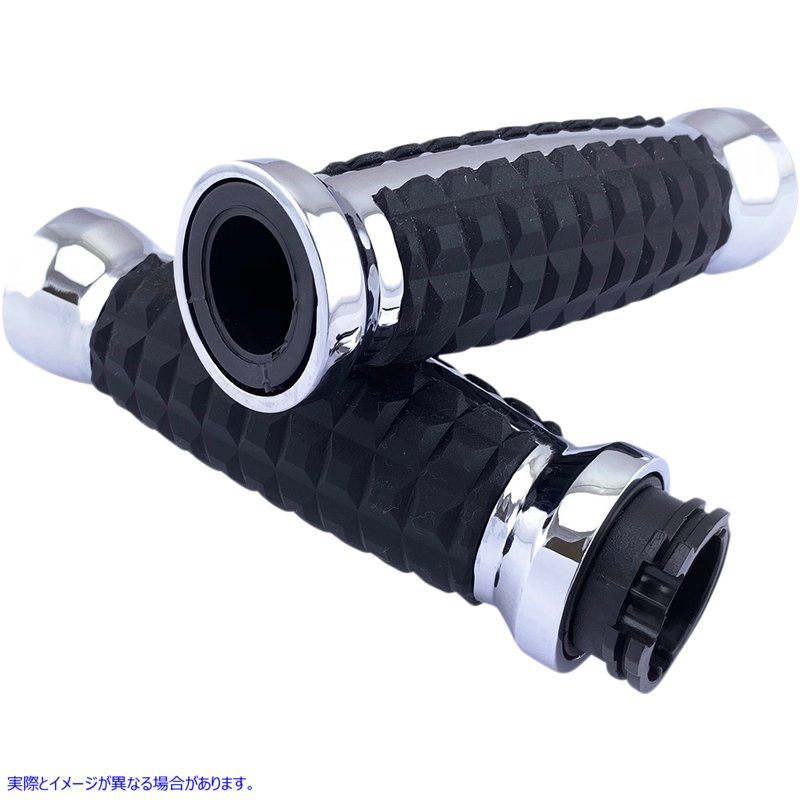 取寄せ グレネードグリップ ドラッグスペシャリティーズ Grips - Grenade - Chrome 0630-2639 06302639