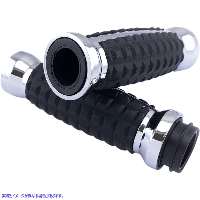 取寄せ グレネードグリップ ドラッグスペシャリティーズ Grips - Grenade - TBW - Chrome 0630-2641 06302641