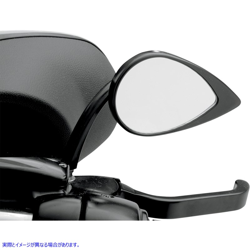 取寄せ 涙の鏡 ドラッグスペシャリティーズ Mirror - Tear Drop - Black - Short Stem 0640-0390 06400390