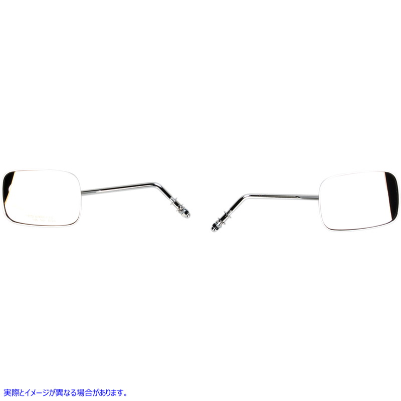 取寄せ OEMスタイルの長方形ミラー ドラッグスペシャリティーズ Rectangle Mirrors - Long - Chrome 0640-0982 06400982