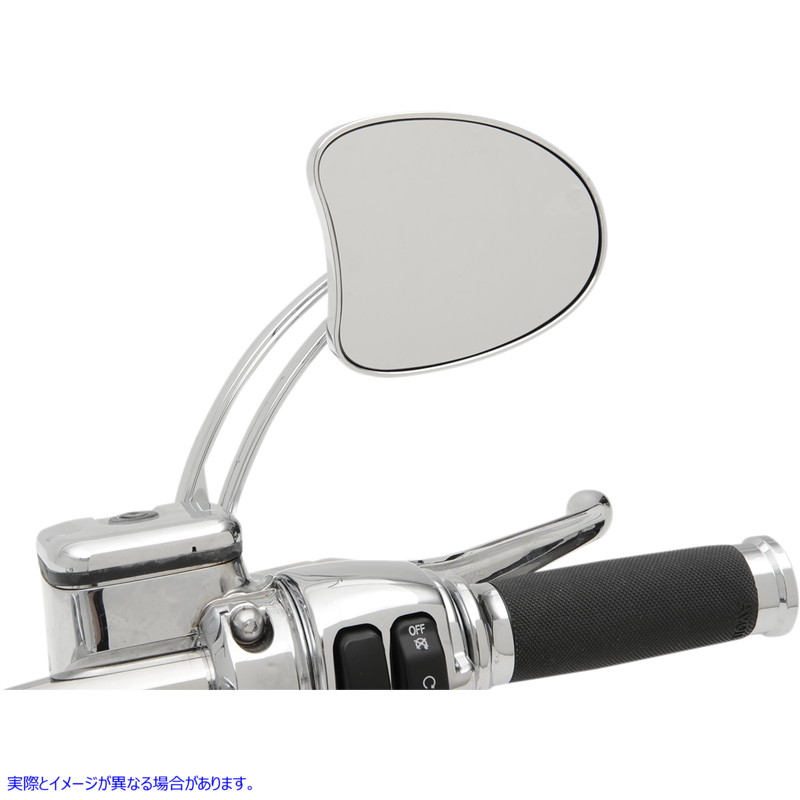 取寄せ スロット付きの茎を備えたツーリングミラー ドラッグスペシャリティーズ Touring Mirror - Long Stem 0640-1098 06401098