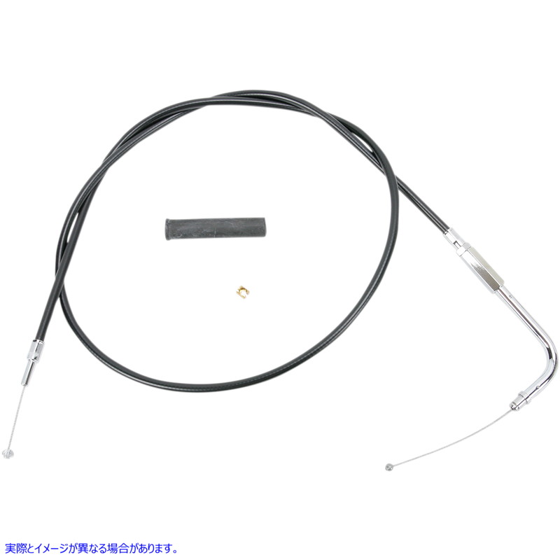 取寄せ 黒いビニールスロットル/アイドルケーブル ドラッグスペシャリティーズ Throttle Cable - 47-1/2 - Vinyl 0650-0342 06500342