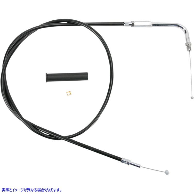 取寄せ 黒いビニールスロットル/アイドルケーブル ドラッグスペシャリティーズ Throttle Cable - 44 - Vinyl 0650-0357 06500357