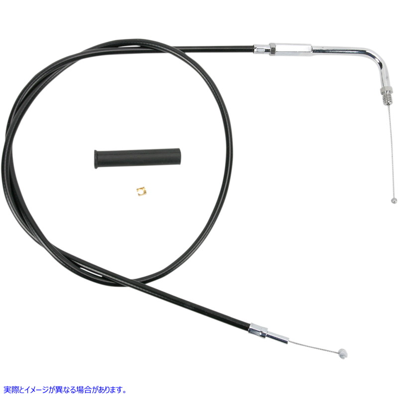 取寄せ 黒いビニールスロットル/アイドルケーブル ドラッグスペシャリティーズ Throttle Cable - 48 - Vinyl 0650-0359 06500359