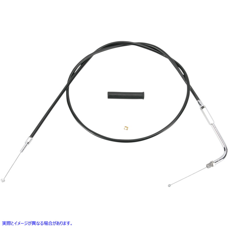 取寄せ 黒いビニールスロットル/アイドルケーブル ドラッグスペシャリティーズ Throttle Cable - 42 - Vinyl 0650-0396 06500396