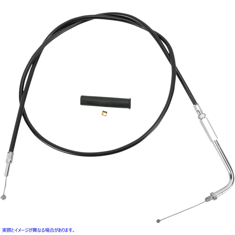 取寄せ 黒いビニールスロットル/アイドルケーブル ドラッグスペシャリティーズ Throttle Cable - 38 - Vinyl 0650-0405 06500405