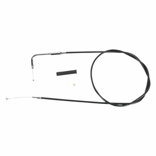 取寄せ 黒いビニールスロットル/アイドルケーブル ドラッグスペシャリティーズ Throttle Cable - 42-1/2 - Vinyl 0650-0407 06500407