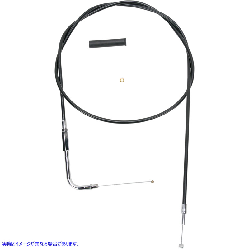 取寄せ 黒いビニールスロットル/アイドルケーブル ドラッグスペシャリティーズ Throttle Cable - 52 - Vinyl 0650-1074 06501074