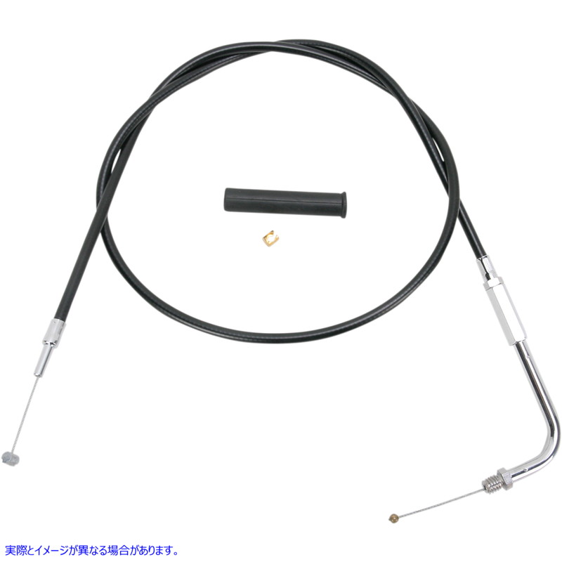 取寄せ 黒いビニールスロットル/アイドルケーブル ドラッグスペシャリティーズ Throttle Cable - 30 - Vinyl 0650-1084 06501084