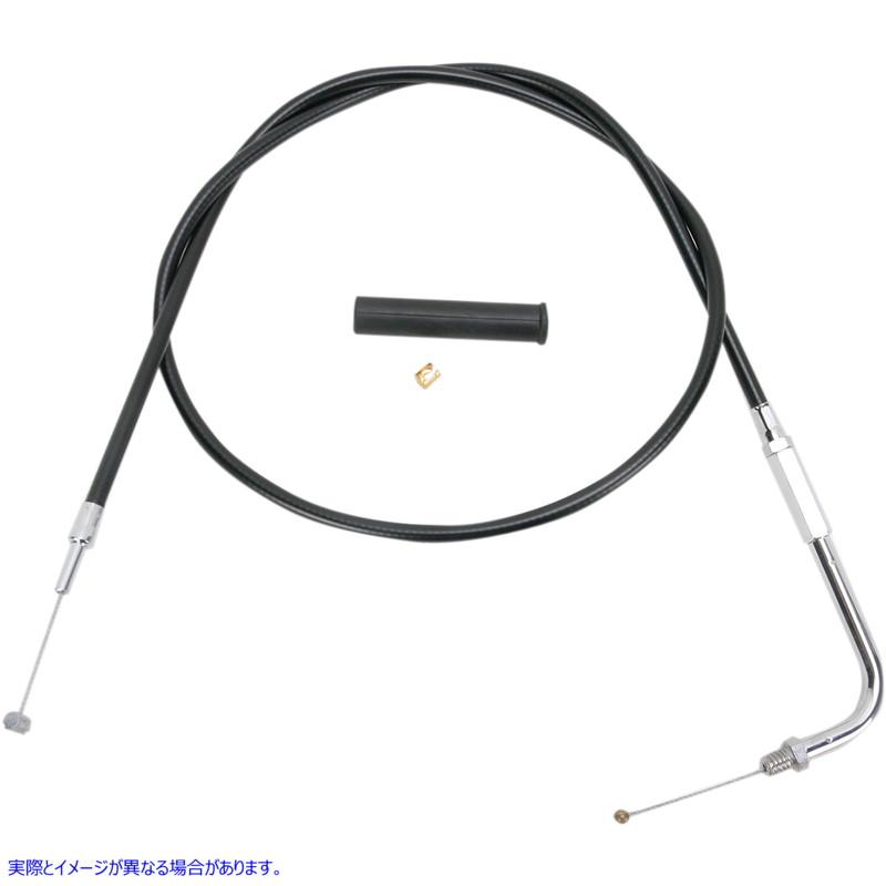 取寄せ 黒いビニールスロットル/アイドルケーブル ドラッグスペシャリティーズ Throttle Cable - 44 - Vinyl 0650-1088 06501088