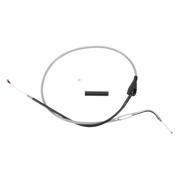 取寄せ ステンレス編組スロットル/アイドルケーブル ドラッグスペシャリティーズ Idle Cable - 28-1/2 - Braided 0651-0095 06510095