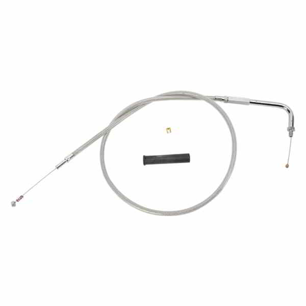 取寄せ ステンレス編組スロットル/アイドルケーブル ドラッグスペシャリティーズ Idle Cable - 28-3/4 - Braided 0651-0097 06510097