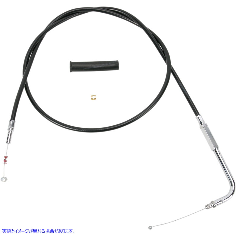 取寄せ 黒いビニールスロットル/アイドルケーブル ドラッグスペシャリティーズ Idle Cable - 47-1/2 - Vinyl 0651-0150 06510150