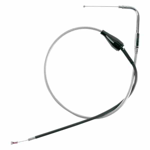 取寄せ ステンレス編組スロットル/アイドルケーブル ドラッグスペシャリティーズ Idle Cable - Cruise - 41-1/2 - Braided 0651-0169 06510169