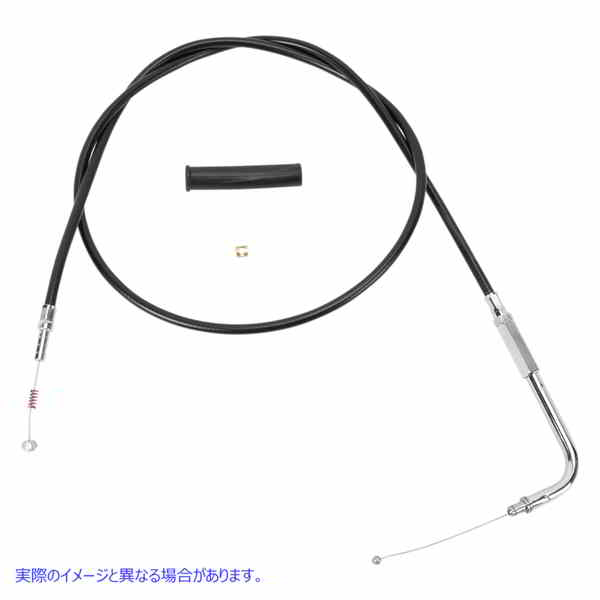 取寄せ 黒いビニールスロットル/アイドルケーブル ドラッグスペシャリティーズ Idle Cable - 50 - Vinyl 0651-0619 06510619