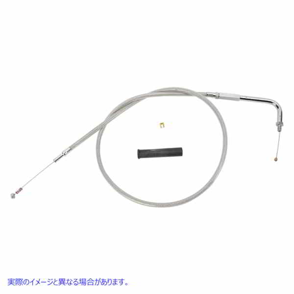 取寄せ ステンレス編組スロットル/アイドルケーブル ドラッグスペシャリティーズ Idle Cable - 50 - Braided 0651-0620 06510620