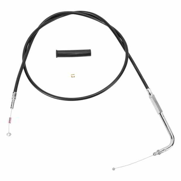 取寄せ 黒いビニールスロットル/アイドルケーブル ドラッグスペシャリティーズ Idle Cable - 58 - Vinyl 0651-0641 06510641