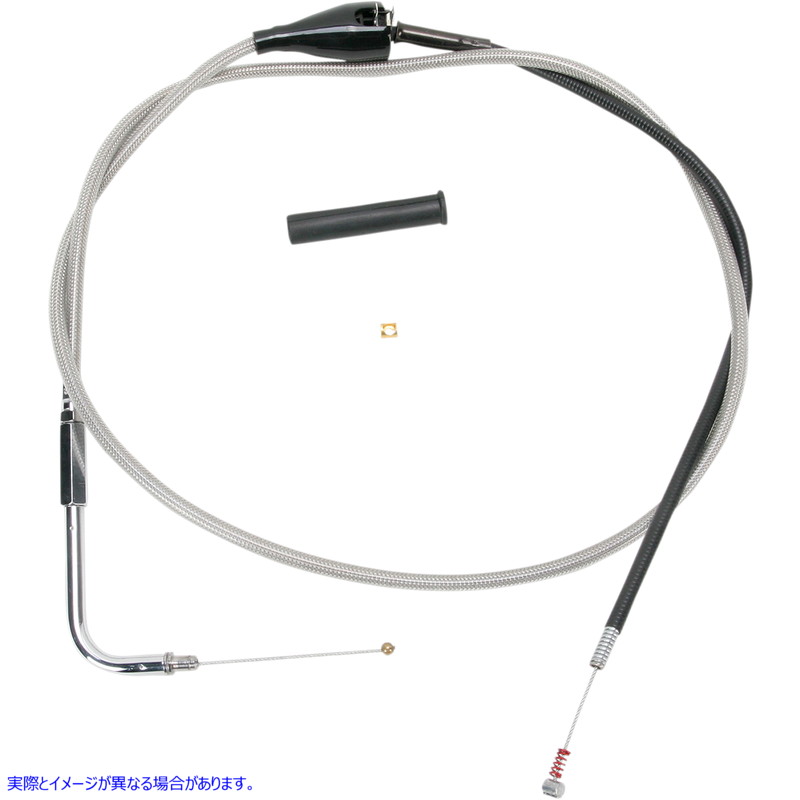 取寄せ ステンレス編組スロットル/アイドルケーブル ドラッグスペシャリティーズ Idle Cable - 52 - Braided 0651-0654 06510654