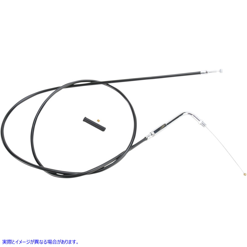 取寄せ 黒いビニールスロットル/アイドルケーブル ドラッグスペシャリティーズ Throttle Cable - 50 - Vinyl 0651-0706 06510706
