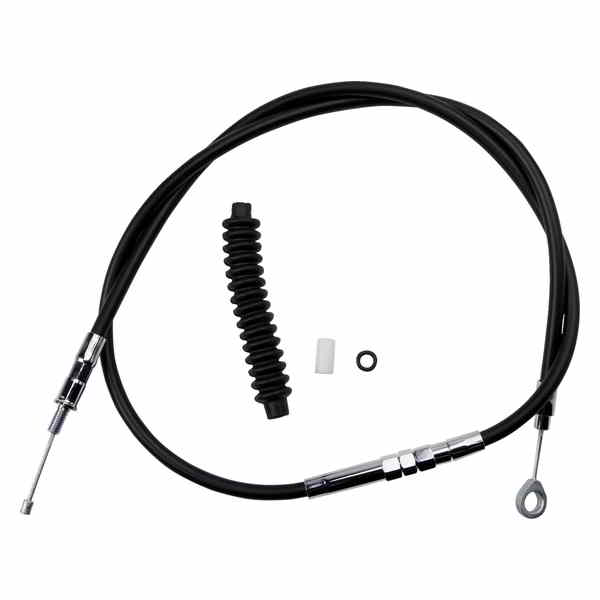 取寄せ 高効率のブラックビニールクラッチケーブル ドラッグスペシャリティーズ Clutch Cable - Vinyl 0652-1390 06521390