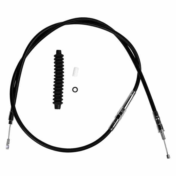 取寄せ 高効率のブラックビニールクラッチケーブル ドラッグスペシャリティーズ Clutch Cable - Vinyl 0652-1398 06521398