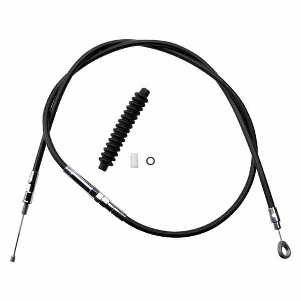 取寄せ 高効率のブラックビニールクラッチケーブル ドラッグスペシャリティーズ Clutch Cable - Vinyl 0652-1413 06521413
