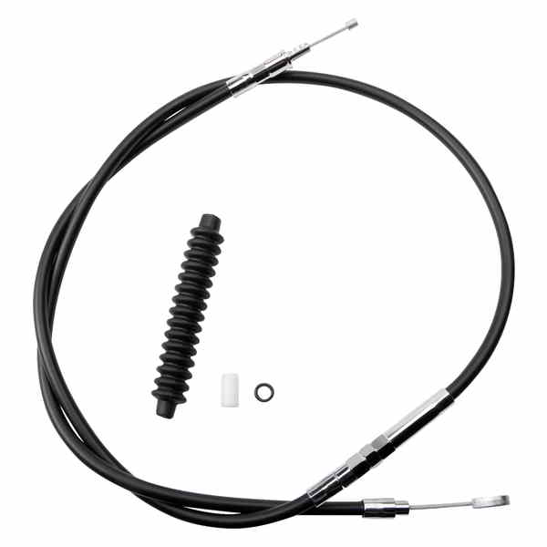 取寄せ 高効率のブラックビニールクラッチケーブル ドラッグスペシャリティーズ Clutch Cable - Vinyl 0652-1415 06521415