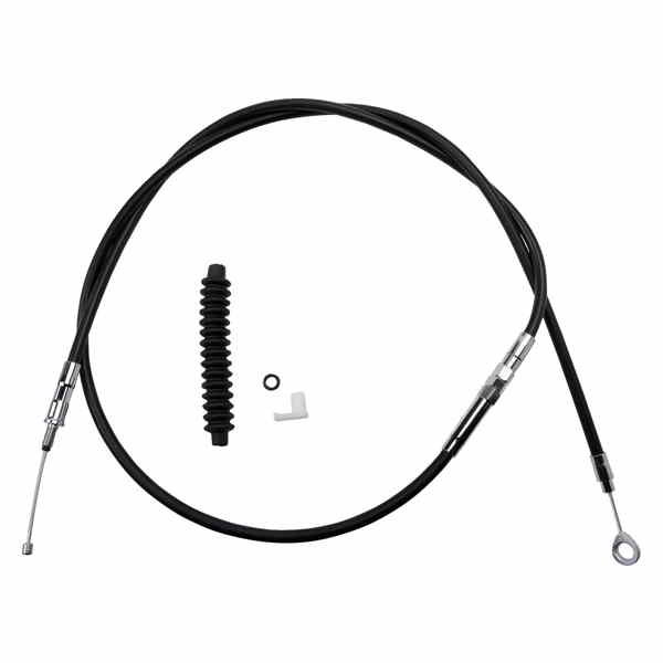 取寄せ 高効率のブラックビニールクラッチケーブル ドラッグスペシャリティーズ Clutch Cable - Vinyl 0652-1438 06521438