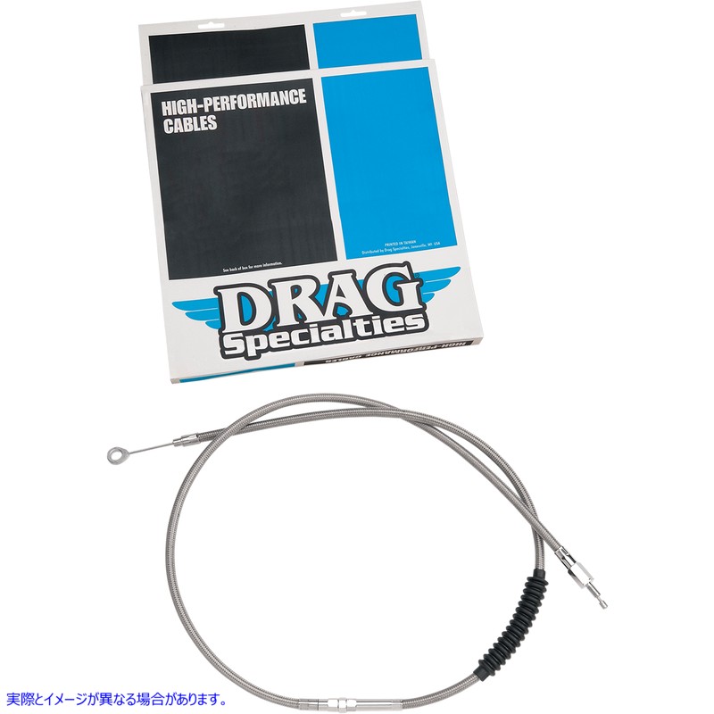 取寄せ 高効率の編組ステンレス鋼クラッチケーブル ドラッグスペシャリティーズ Clutch Cable - Braided 0652-1442 06521442