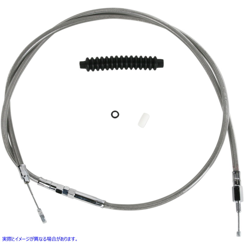 取寄せ 高効率の編組ステンレス鋼クラッチケーブル ドラッグスペシャリティーズ Clutch Cable - Braided 0652-1457 06521457