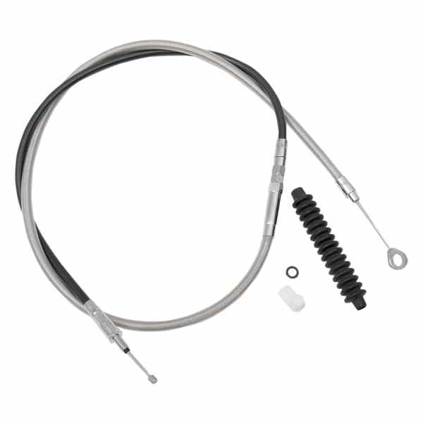 取寄せ 高効率の編組ステンレス鋼クラッチケーブル ドラッグスペシャリティーズ Clutch Cable - Braided 0652-1462 06521462