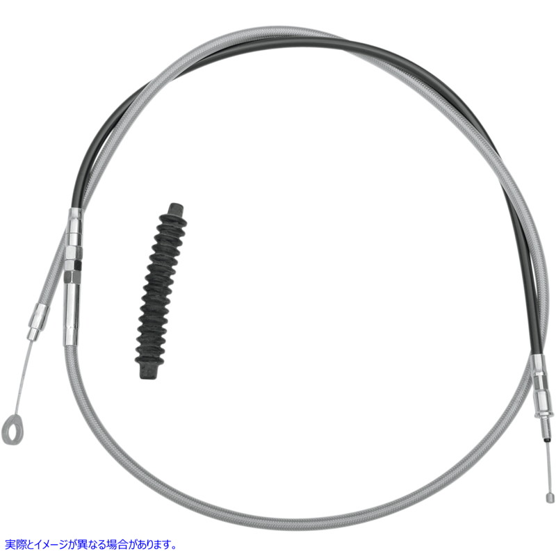 取寄せ 高効率の編組ステンレス鋼クラッチケーブル ドラッグスペシャリティーズ Clutch Cable - Braided 0652-1495 06521495