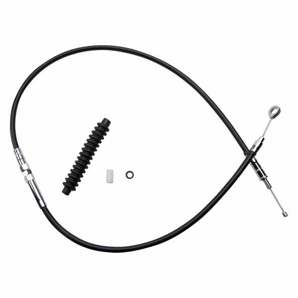 取寄せ 高効率のブラックビニールクラッチケーブル ドラッグスペシャリティーズ Clutch Cable - Vinyl 0652-1505 06521505