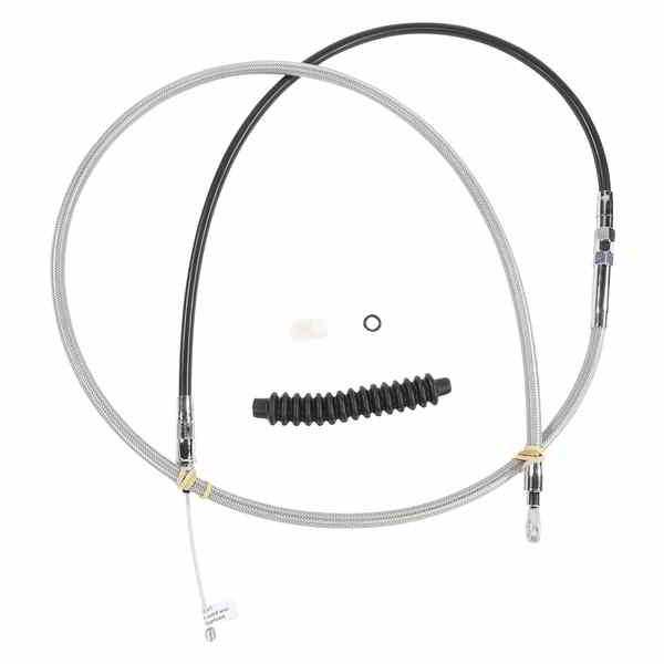 取寄せ 高効率ステンレス編組クラッチケーブル ドラッグスペシャリティーズ Clutch Cable - Braided 0652-2373 06522373