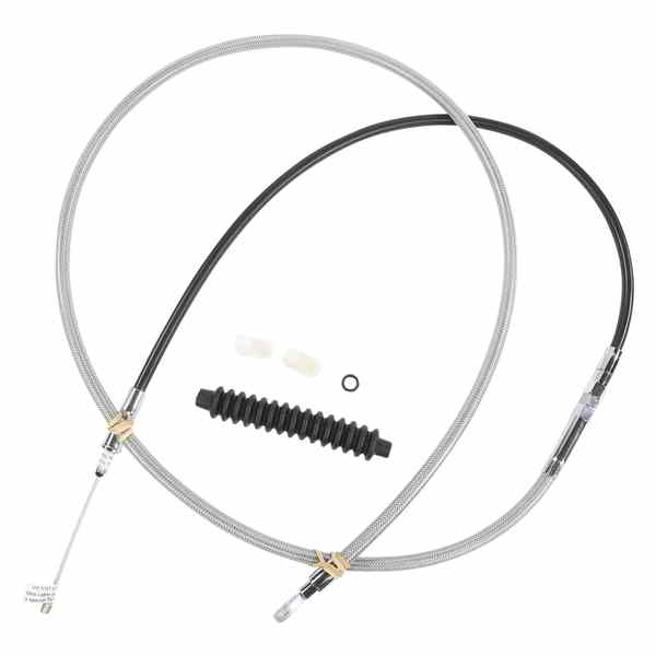 取寄せ 高効率ステンレス編組クラッチケーブル ドラッグスペシャリティーズ Clutch Cable - Braided 0652-2375 06522375