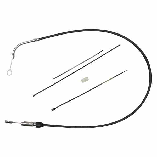 取寄せ クイックコネクトクラッチケーブル ドラッグスペシャリティーズ Quick Connect Clutch Cable - Upper - 43 - Black/Chrome 0652-2869 06522869