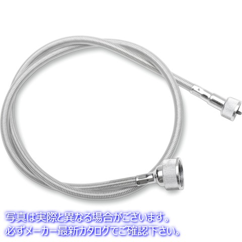 取寄せ 前輪駆動速度計ケーブル ドラッグスペシャリティーズ Speedometer Cable - 46-1/2 - Braided 0655-0048 06550048