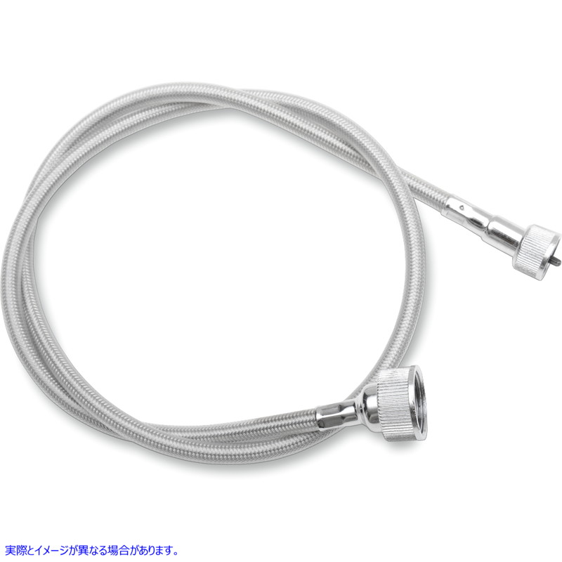 取寄せ 前輪駆動速度計ケーブル ドラッグスペシャリティーズ Speedometer Cable - 38-1/2 - Braided 0655-0052 06550052