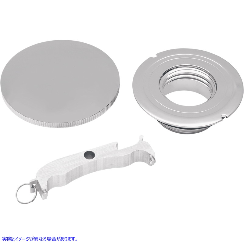 取寄せ 塗料プロテクターを備えたガスキャップ ドラッグスペシャリティーズ Gas Cap - Left-Hand - Non-Vented 0703-0200 07030200