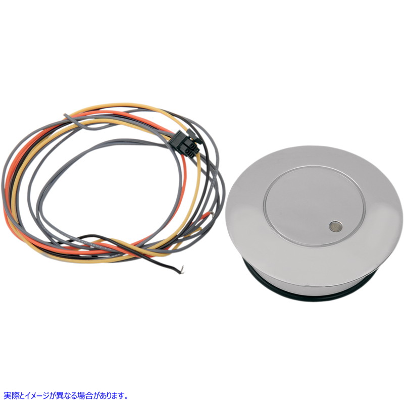 取寄せ ポップアップガスフィラーとフューエルレベルキャップ - LED付きレベル ドラッグスペシャリティーズ Fuel Level Gas Cap with LED Light - Chrome 0703-0510 07030510